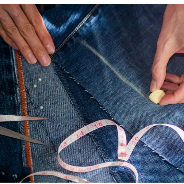 Crafting bags using excess Denim scraps