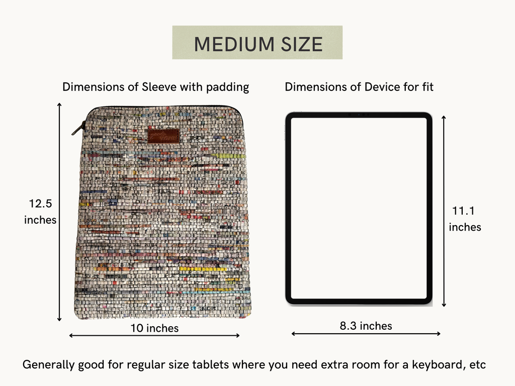Newspaper Laptop Tablet sleeve