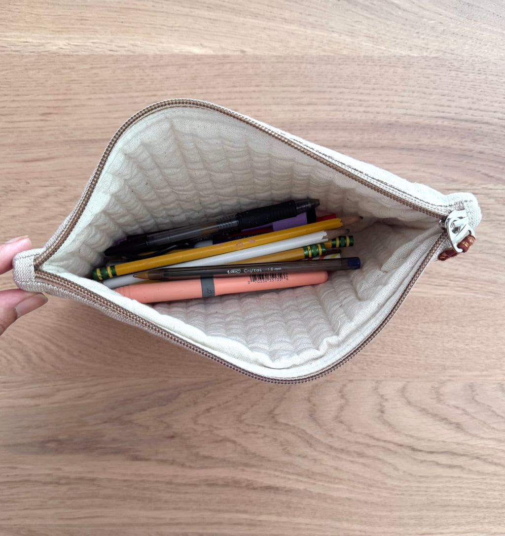 Embroidered Pouch - Rainbow Arc