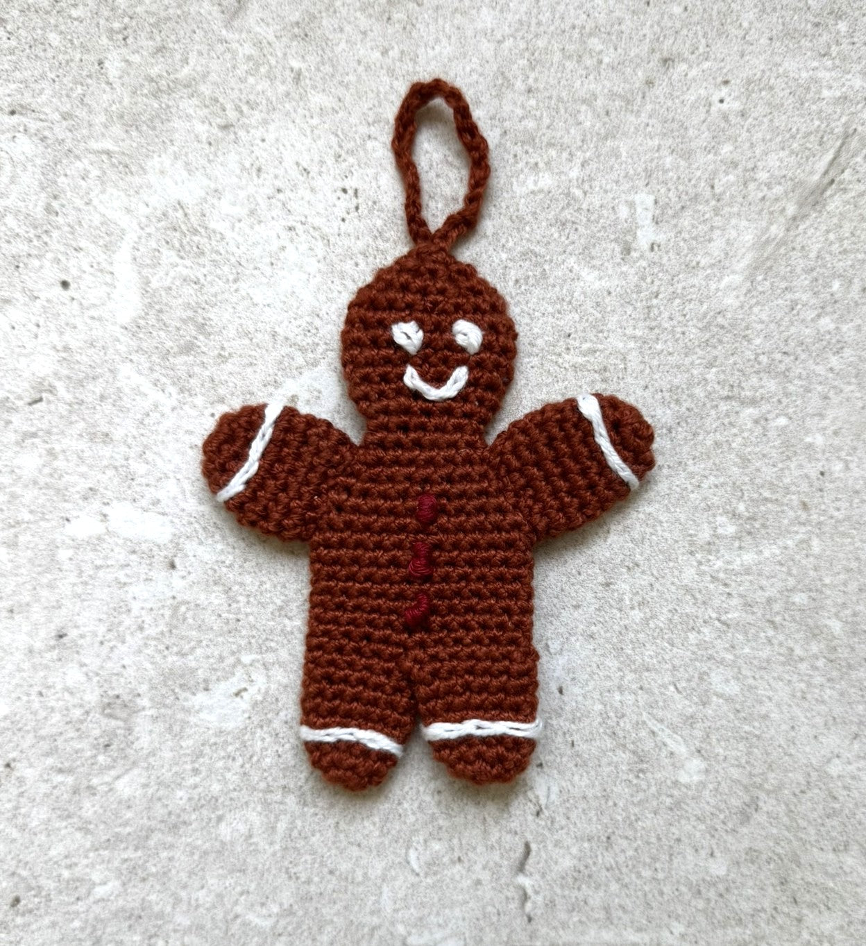 Gingerbreadman  crochet ornament