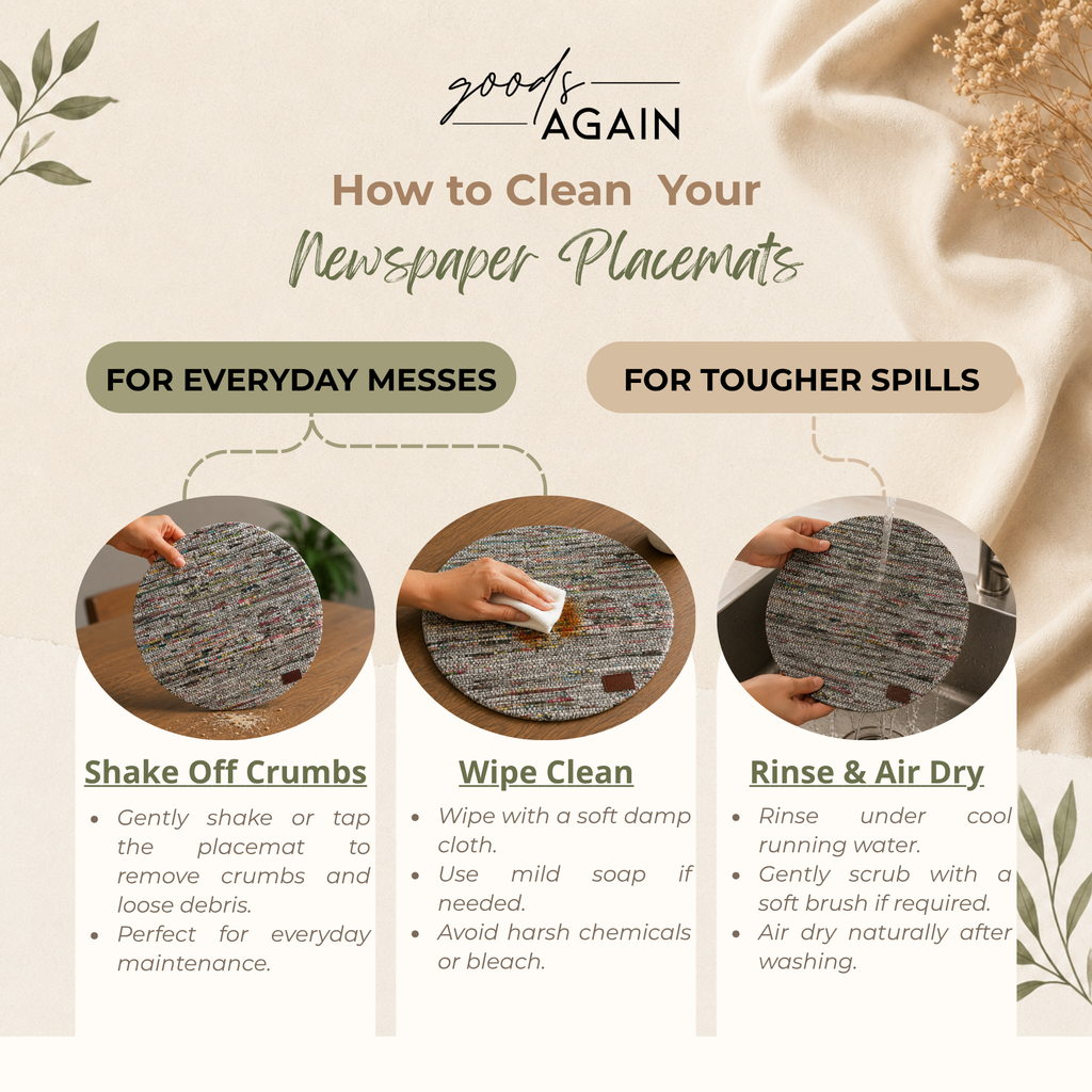 Woven Stories Placemats Round - Unique Texture