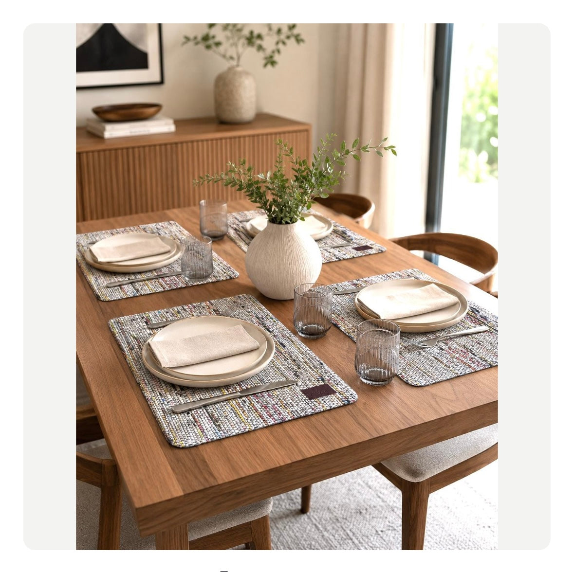 Woven Stories Placemats Rectangle - Unique Texture