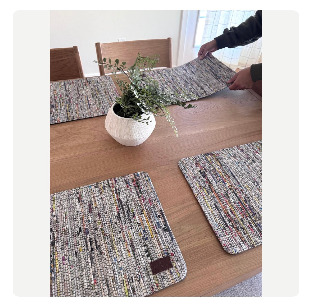 Woven Stories Placemats Rectangle - Unique Texture