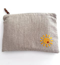 Embroidered Pouch - Sunny Day