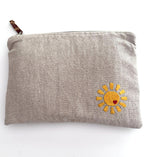 Embroidered Pouch - Sunny Day
