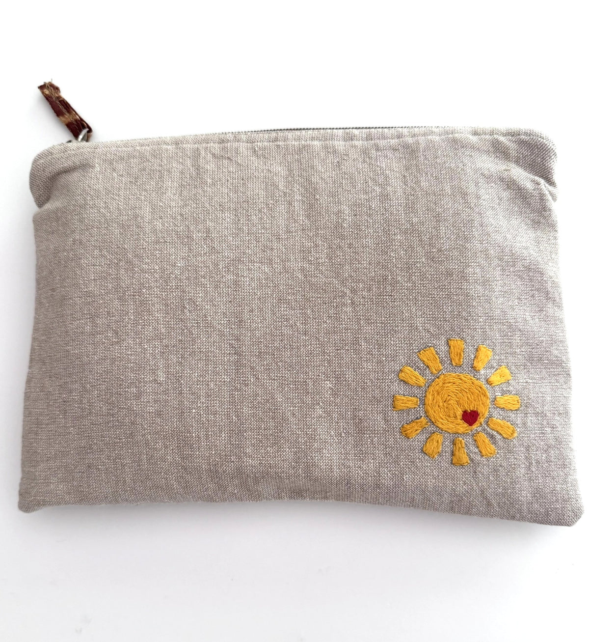 Embroidered Pouch - Sunny Day