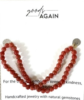 Red Coral beads Bracelet