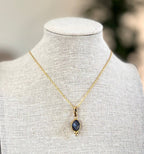 Ocean blue Sapphire Pendant