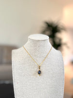 Load image into Gallery viewer, Ocean blue Sapphire Pendant

