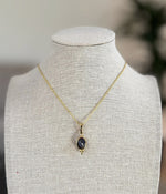 Load image into Gallery viewer, Ocean blue Sapphire Pendant
