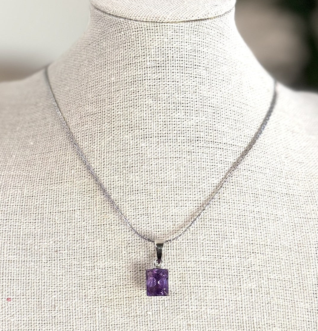Lavender Light Amethyst Pendant
