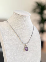 Load image into Gallery viewer, Lavender Light Amethyst Pendant
