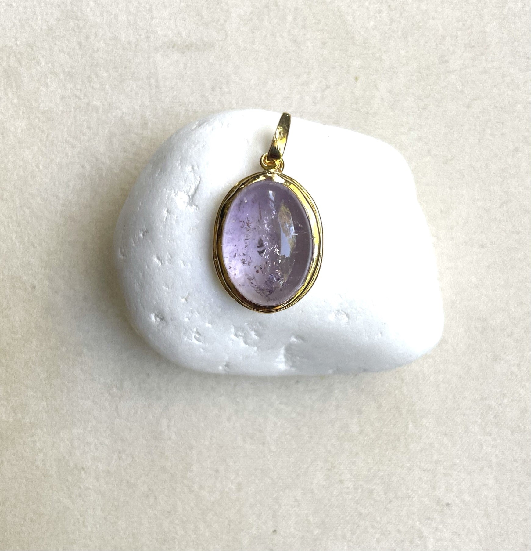 Amethyst Iris Pendant