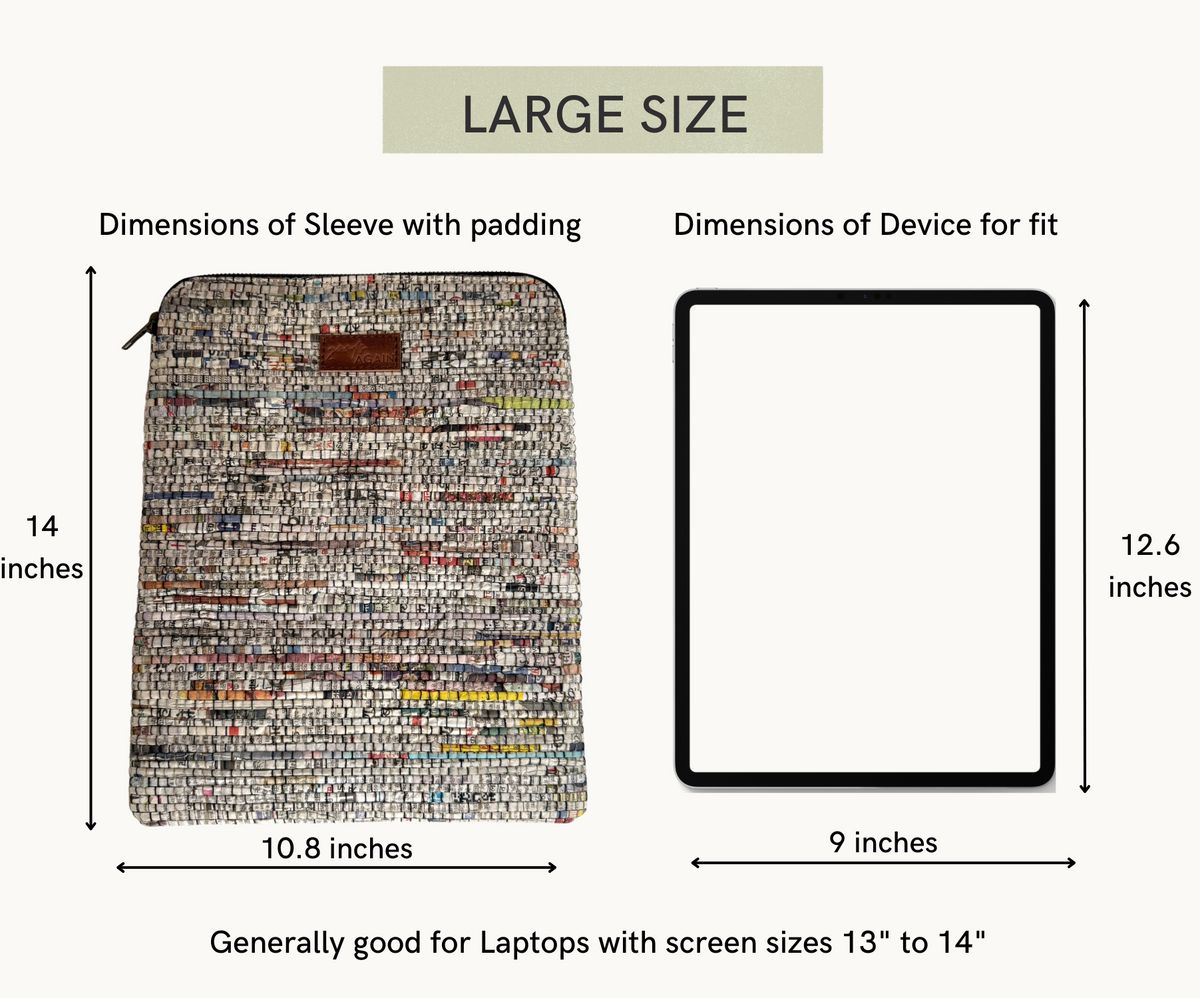 Newspaper Laptop Tablet sleeve
