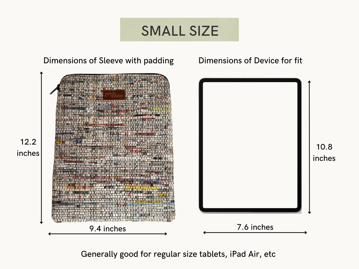 Newspaper Laptop Tablet sleeve