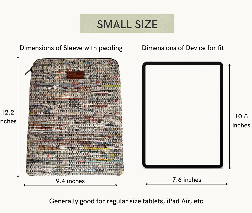 Newspaper Laptop Tablet sleeve