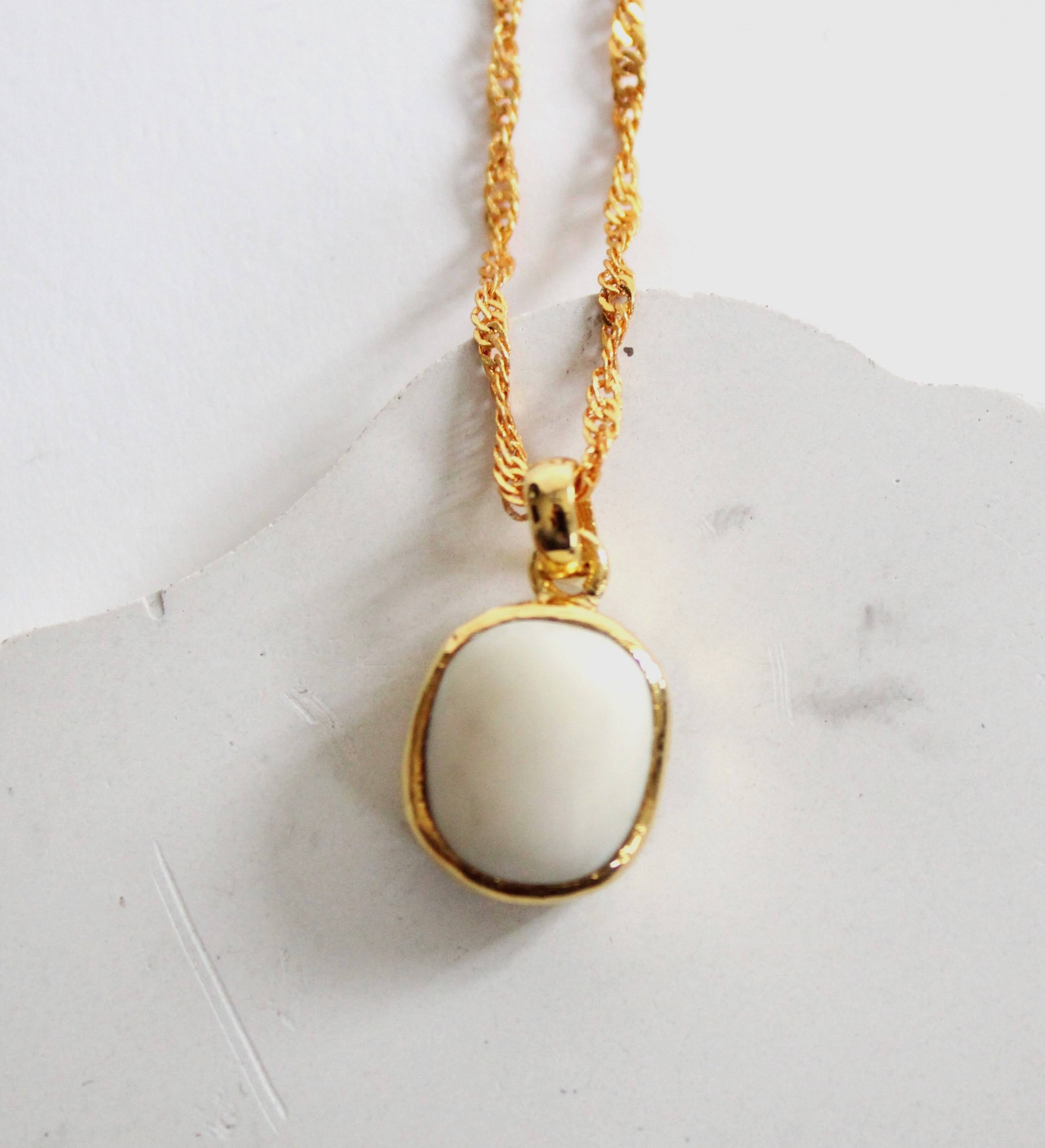 White Coral Pendant