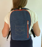 The Compact Denim Backpack