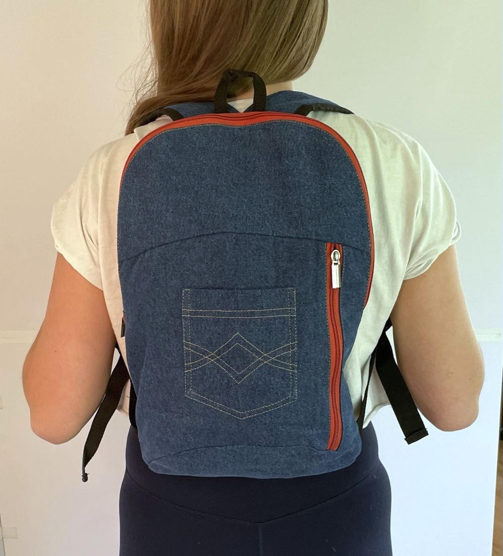 The Compact Denim Backpack