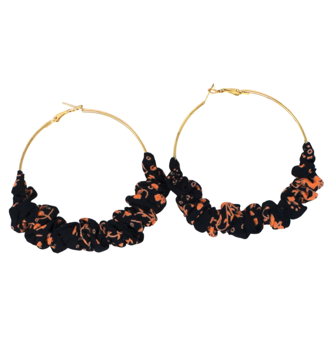 80mm Ruffle Hoops - Floral