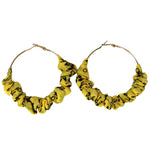 Load image into Gallery viewer, 80mm Ruffle Hoops - Floral
