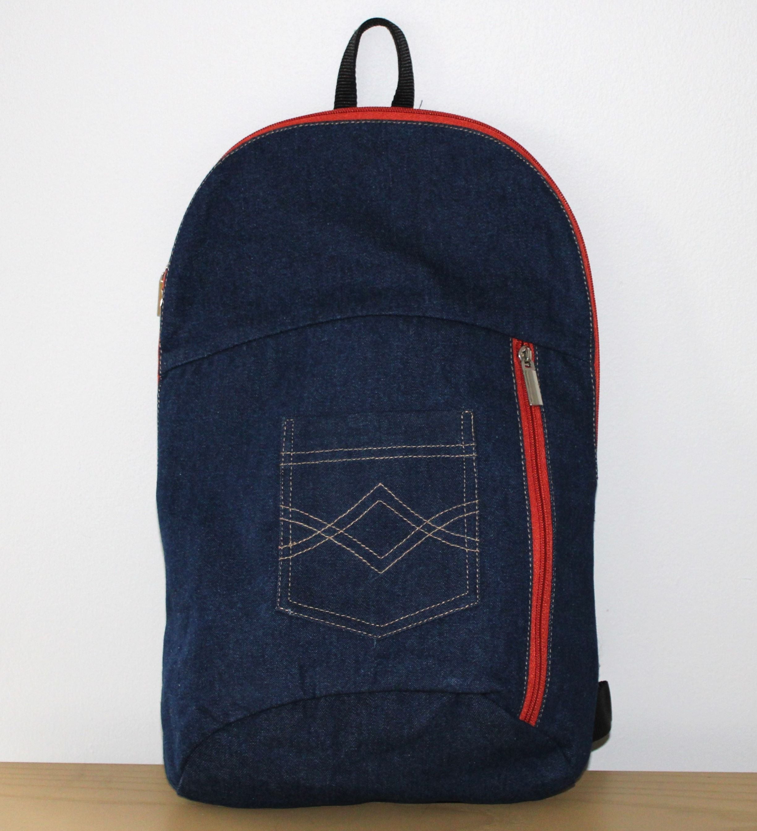 The Compact Denim Backpack