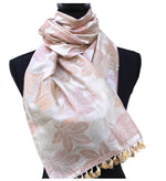Load image into Gallery viewer, Upcycled Scarf Fall leaves pattern
