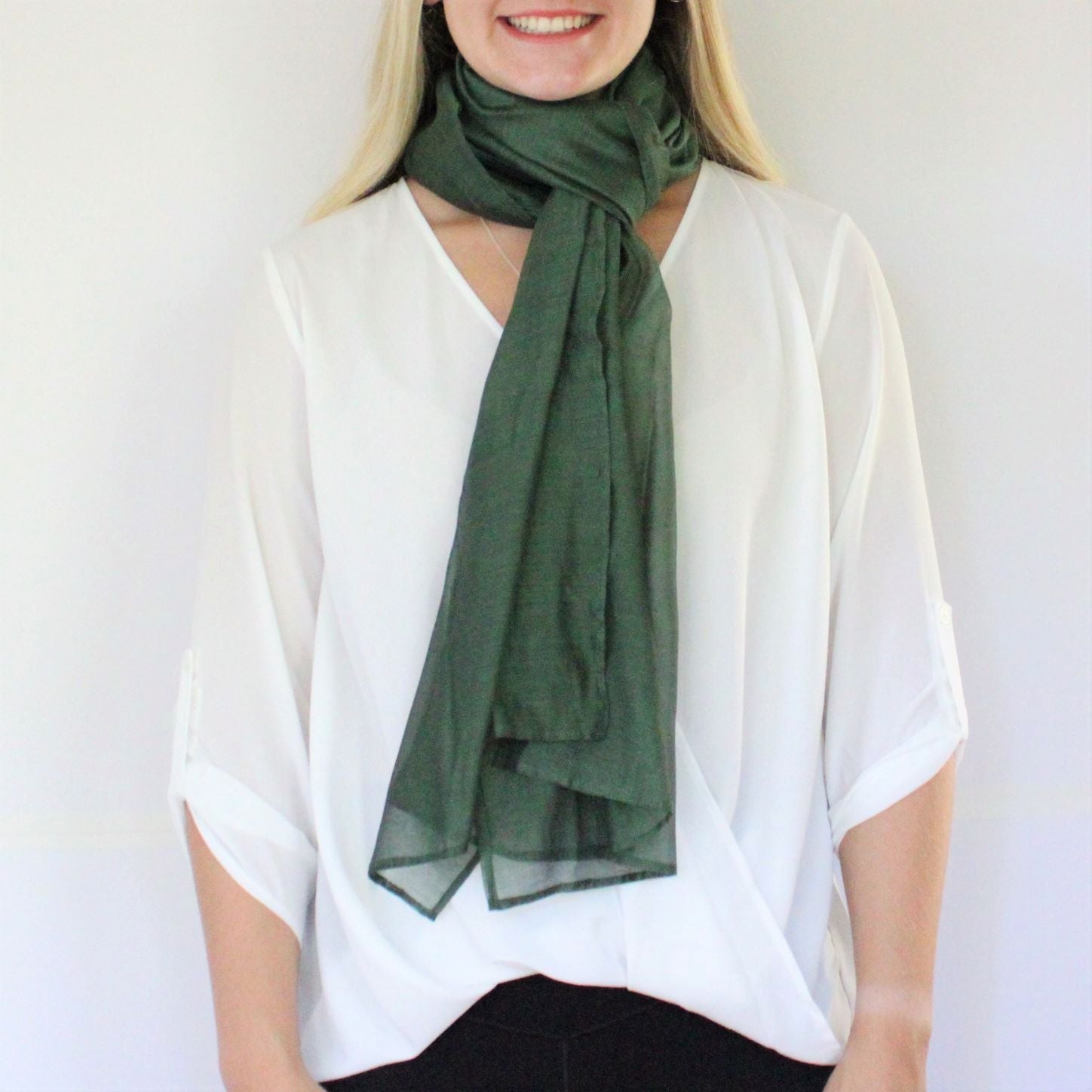 The Upcycled Scarf - Solid colors