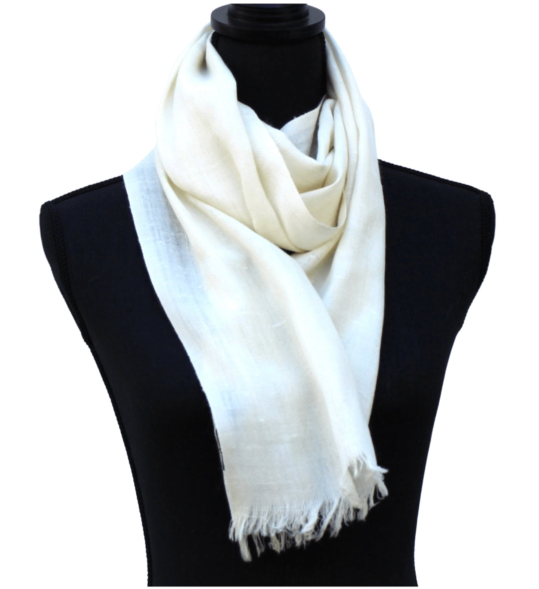 The Upcycled Chic scarf- Ivory