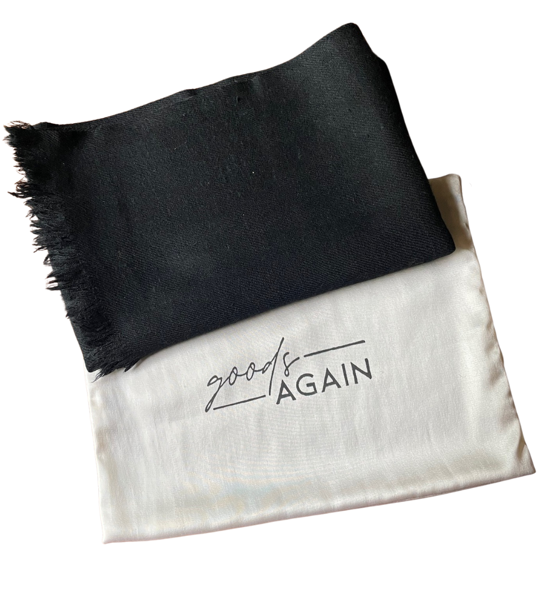 The Upcycled Chic scarf- Midnight Black