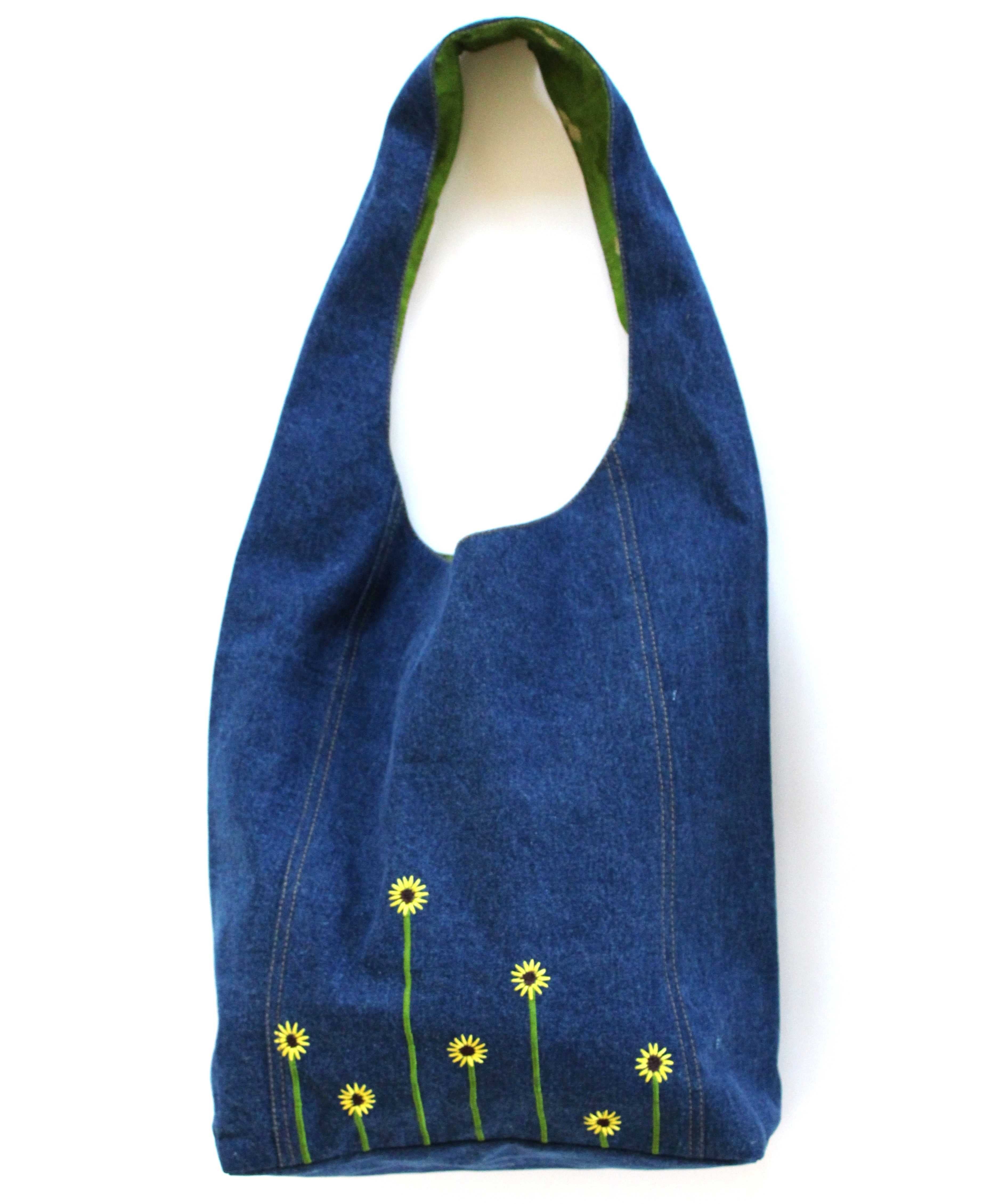 Embroidered Hobo Bag