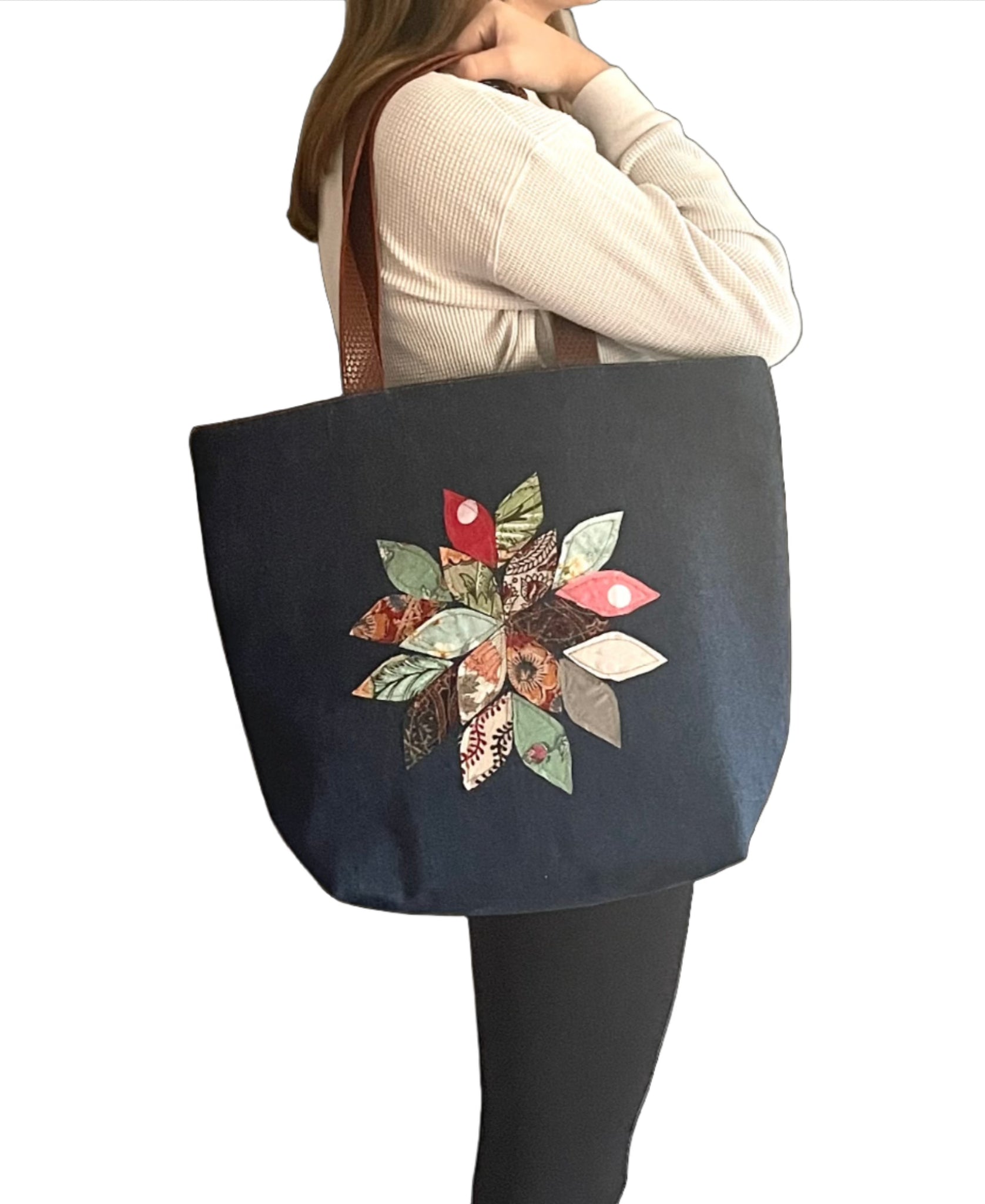 Floral Applique Tote