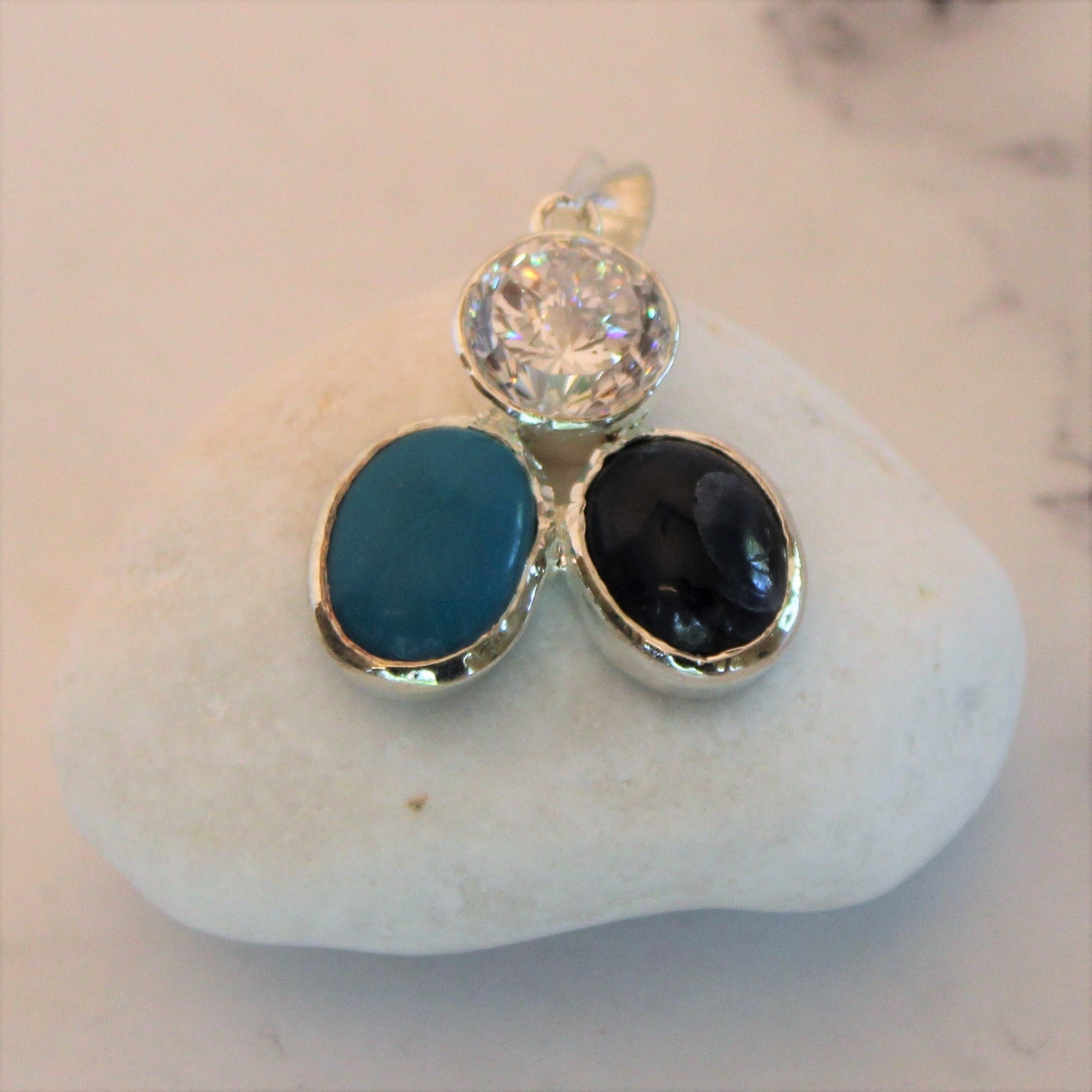 Nicole Tri-Stone Harmony Pendant