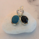Load image into Gallery viewer, Nicole Tri-Stone Harmony Pendant
